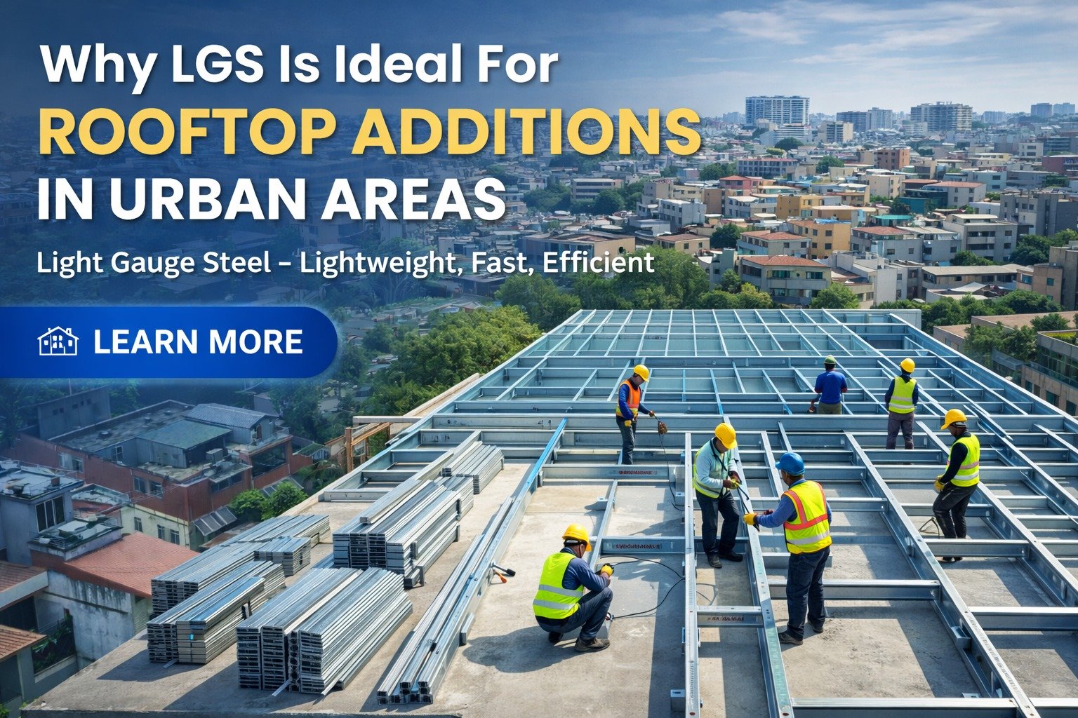 Why LGS Is Ideal for Rooftop Additions in Urban Areas